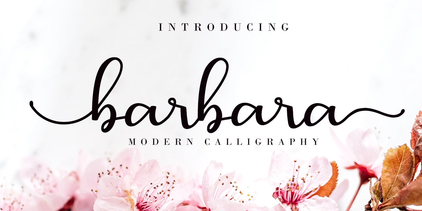 Шрифт Barbara Calligraphy